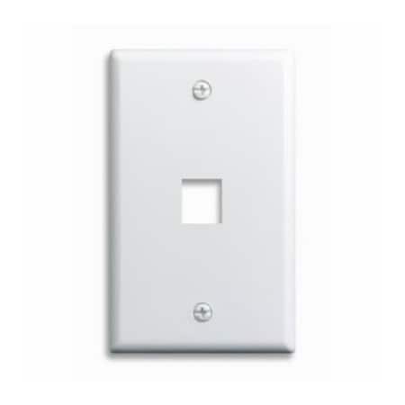 WHT 1G 1Port Wall Plate
